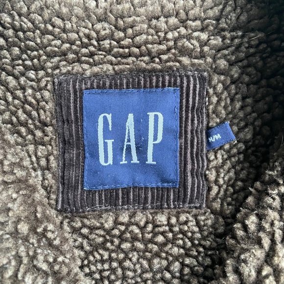 GAP Brown Corduroy Sherpa Lined Jacket - size M - Picture 3 of 6